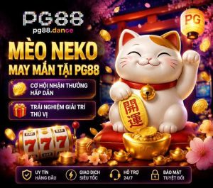 Neko may mắn tại PG88 mang đến cơ hội nhận thưởng hấp dẫn và trải nghiệm giải trí thú vị cho người chơi trực tuyến