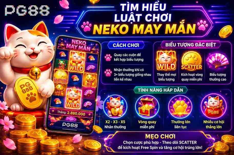 Tìm hiểu luật chơi cơ bản của Neko May Mắn