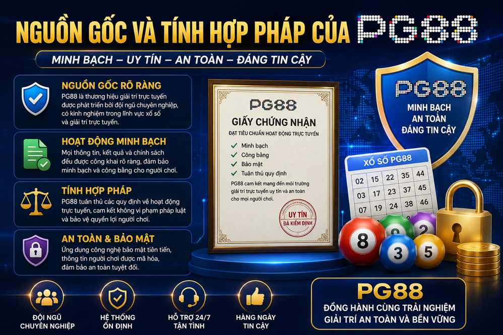 Nguồn gốc và tính hợp pháp của PG88