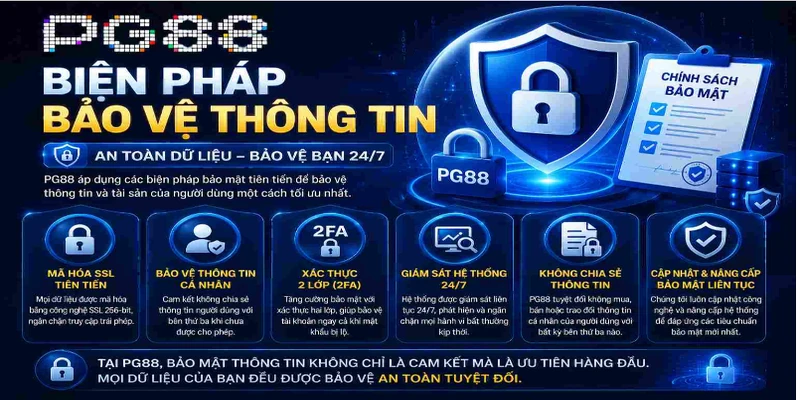 Biện pháp bảo vệ thông tin tại PG88