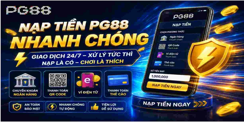 Các phương thức nạp tiền PG88 mới nhất